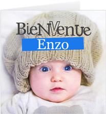 Faire-part de naissance Enzo