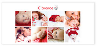 Faire-part de naissance Clarence