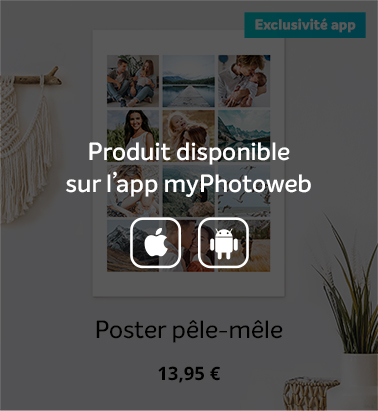 Poster pêle-mêle app myphotoweb