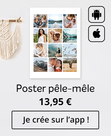 Poster pêle-mêle app myphotoweb