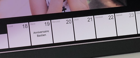 calendrier de bureau